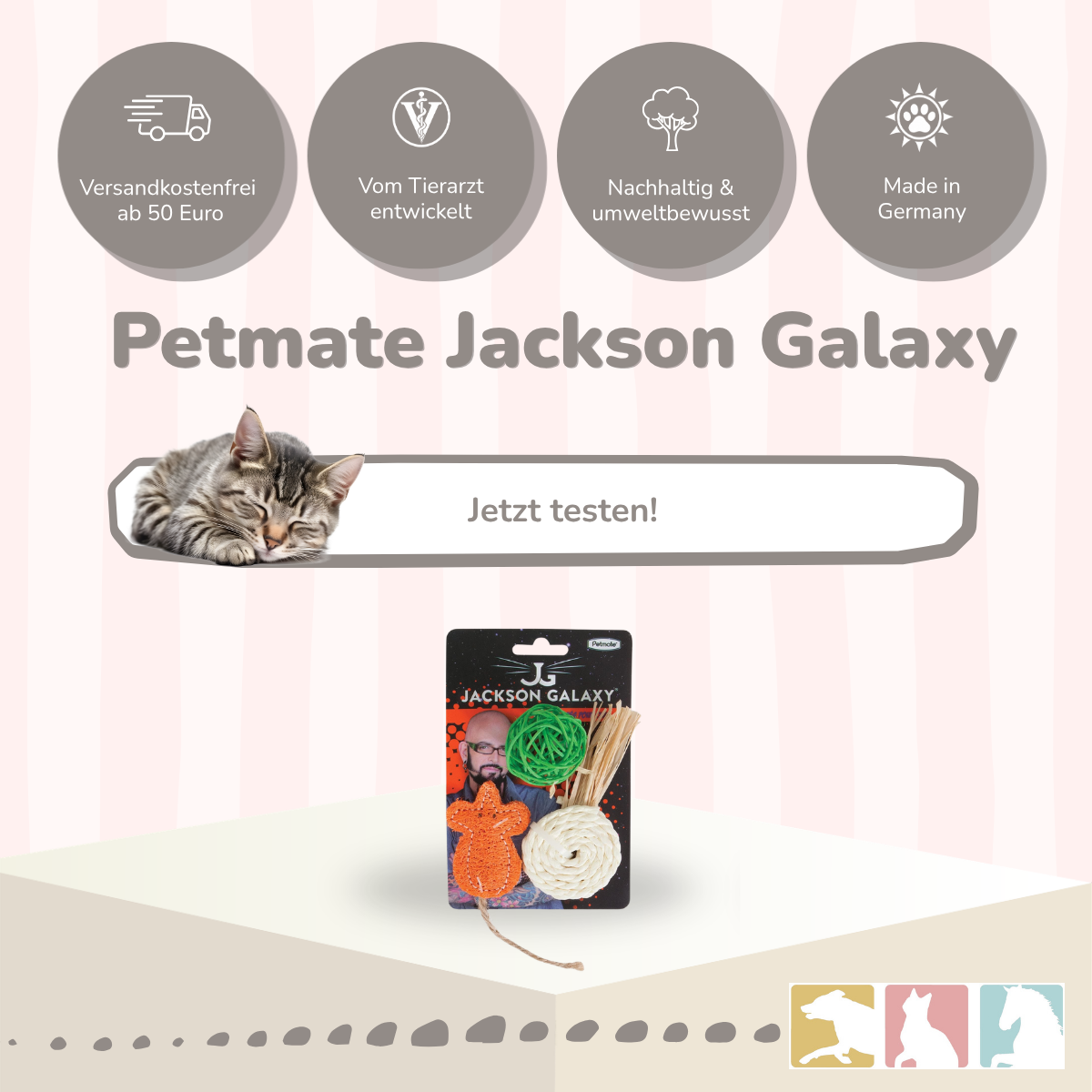 Petmate Jackson Galaxy Natürliches Katzenspielzeug