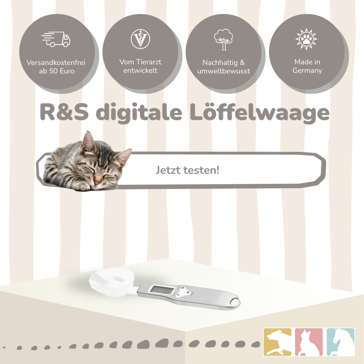 R & S Digitale Löffelwaage, Handwaage