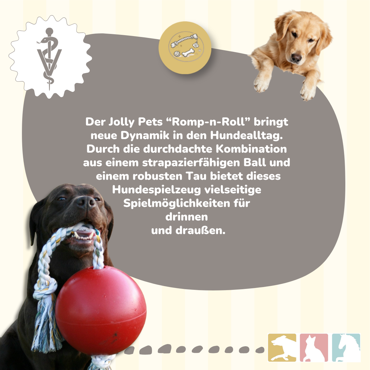 Jolly Pets Ball Romp-n-Roll, 15 cm