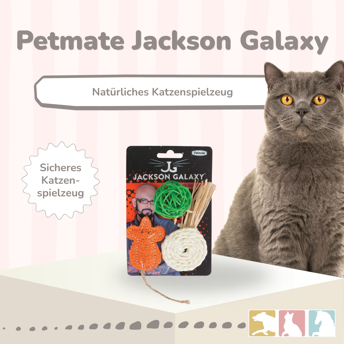 Petmate Jackson Galaxy Natürliches Katzenspielzeug